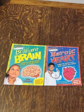 Set of 2 BodyWorks Books "Heroic Heart" and "Brilliant Brain"